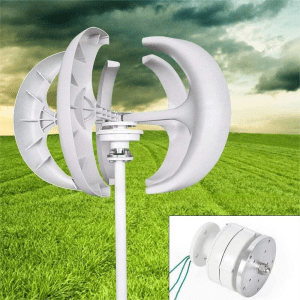 600W Vertical Wind Turbine Generator Kit (24V, 5-Blade Lantern Design)