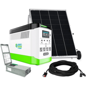 1800W Solar & Wind System – Lithium with 100W Panel, Transfer Switch