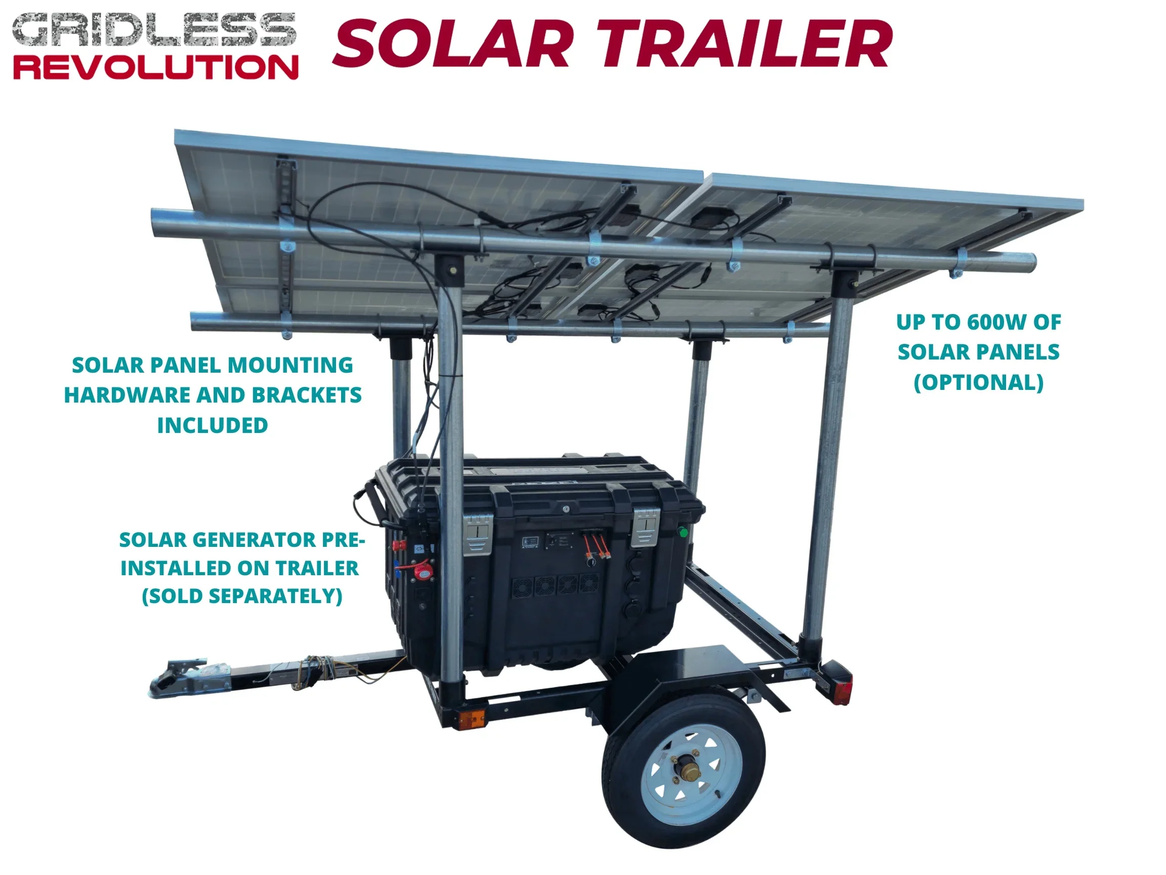 Trailer 600W Solar Panels - Image 4