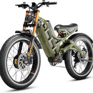 5000W Dual Motor Electric Bike – 60V 80Ah, 50mph, 250-Mile Range, 26×4 Fat Tires