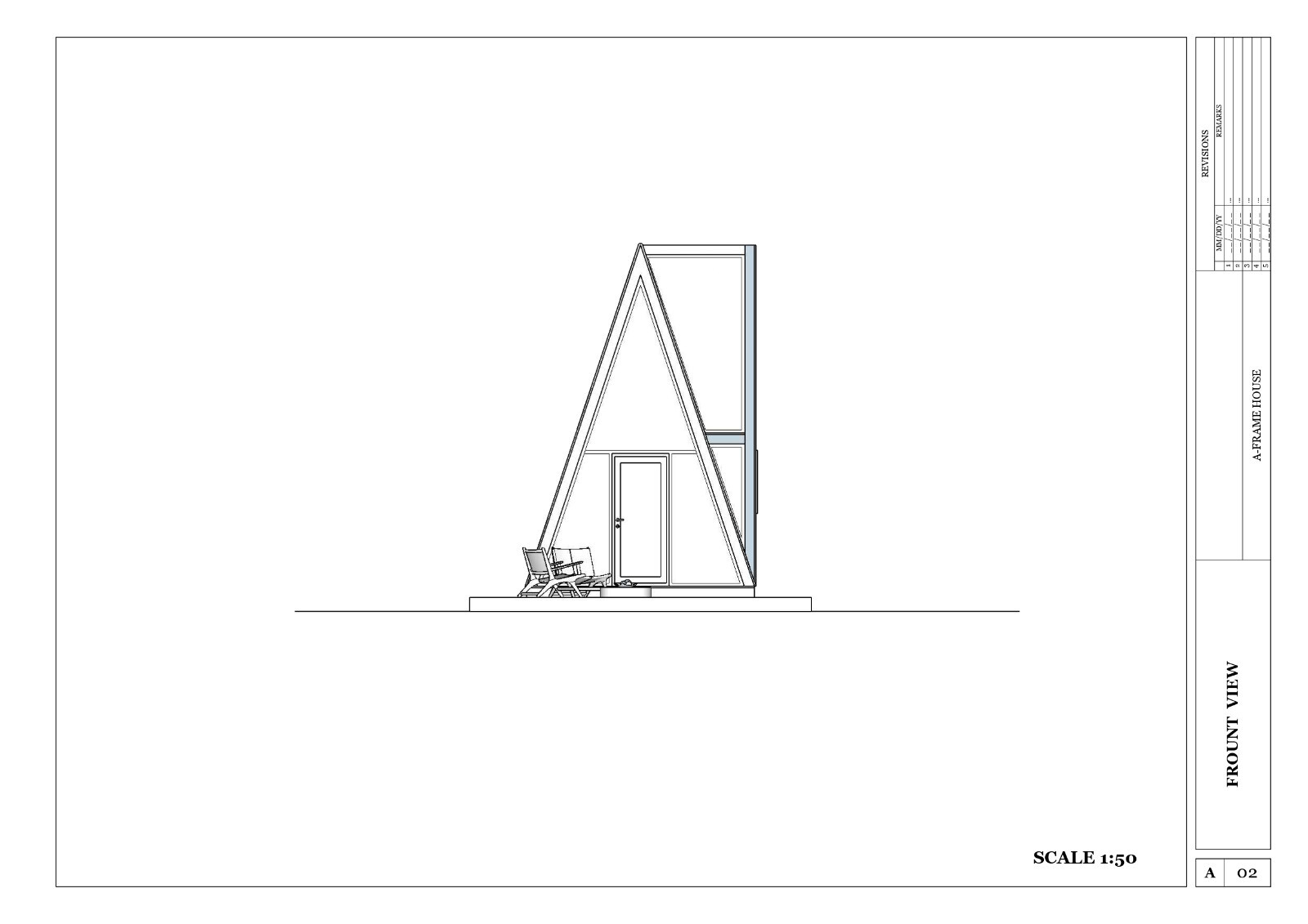 A-Frame Low Budget 16’X12’ Tiny House Plan & CAD File,Pdf Blueprint,3D Image - Image 6