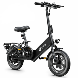 350W Folding Electric Bike 14" Commuter eBike; 36V 7.5Ah; Pedal-Assist