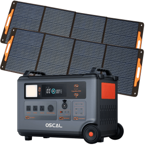 6000W Solar Generator – 3600Wh LiFePO₄ with 2×200W Panels