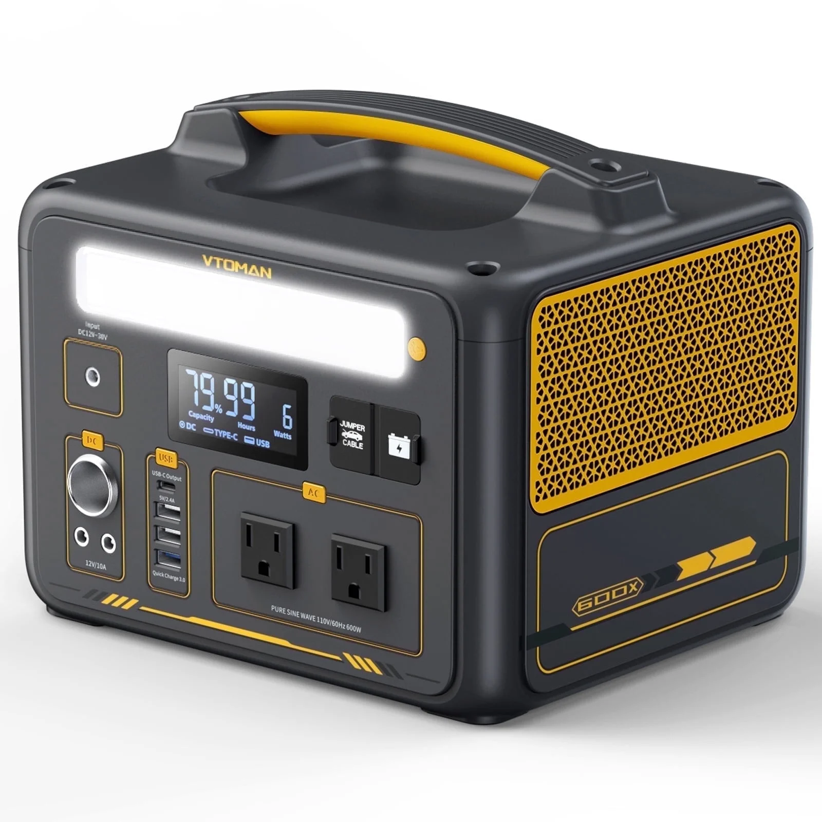 1500W Portable Solar Generator – 828Wh LiFePO₄ with 110W Panel - Image 9