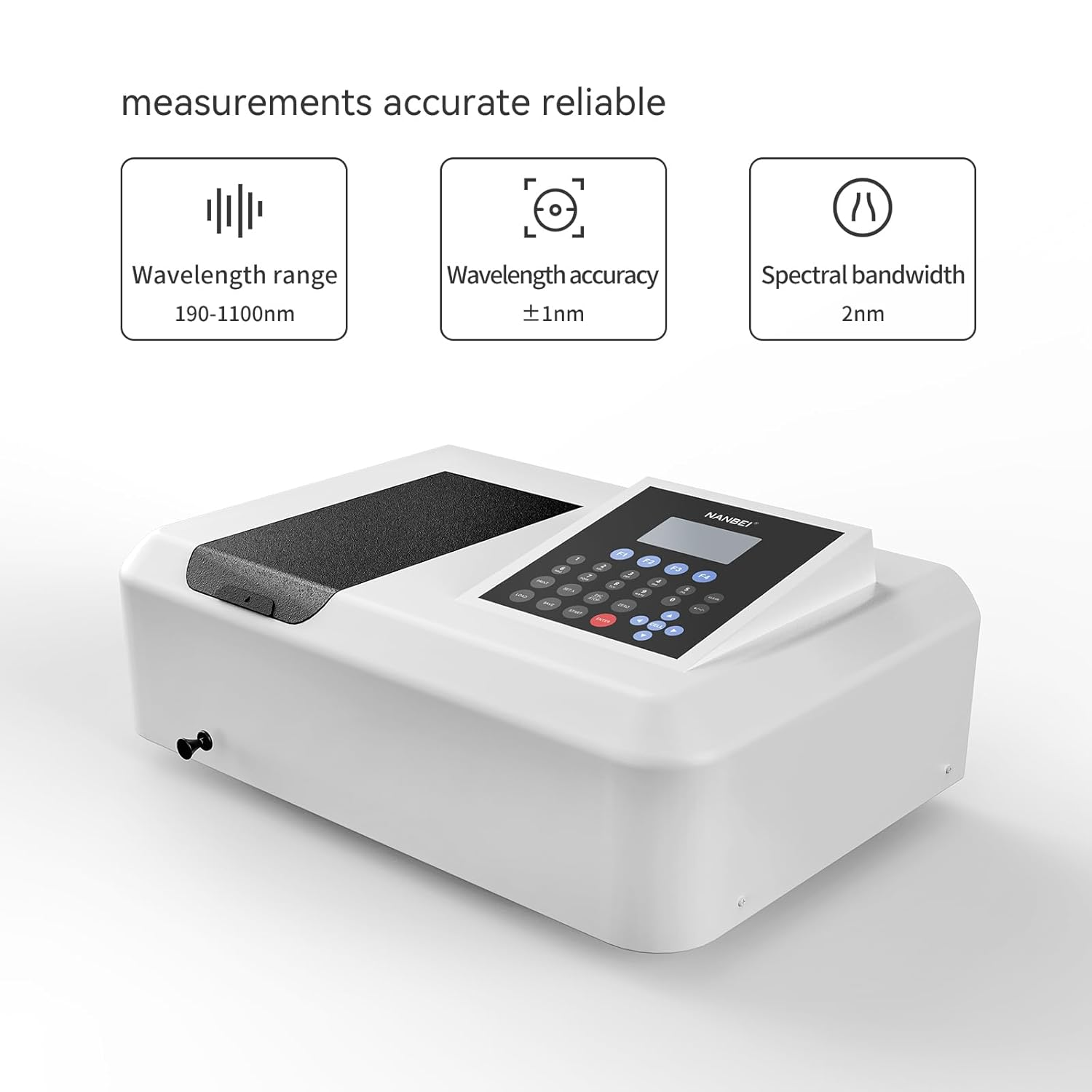 UV-Vis Digital Spectrophotometer with USB Interface and LCD Display (190–1100 nm) - Image 5