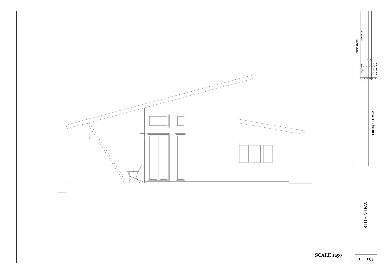 Custom Two Story Cottage House Plan 13’ X 25’ with Images, Free CAD & PDF File - Image 6
