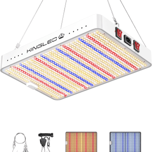 Grow Lights, KP2000 Full Spectrum Grow Lamp for Indoor Plant, Veg Bloom Dual Mode, 3X3 Coverage, Plant Light for Seedlings Blossom Fruiting, Idea for Home Growing Tent Hydroponic Greenhouse
