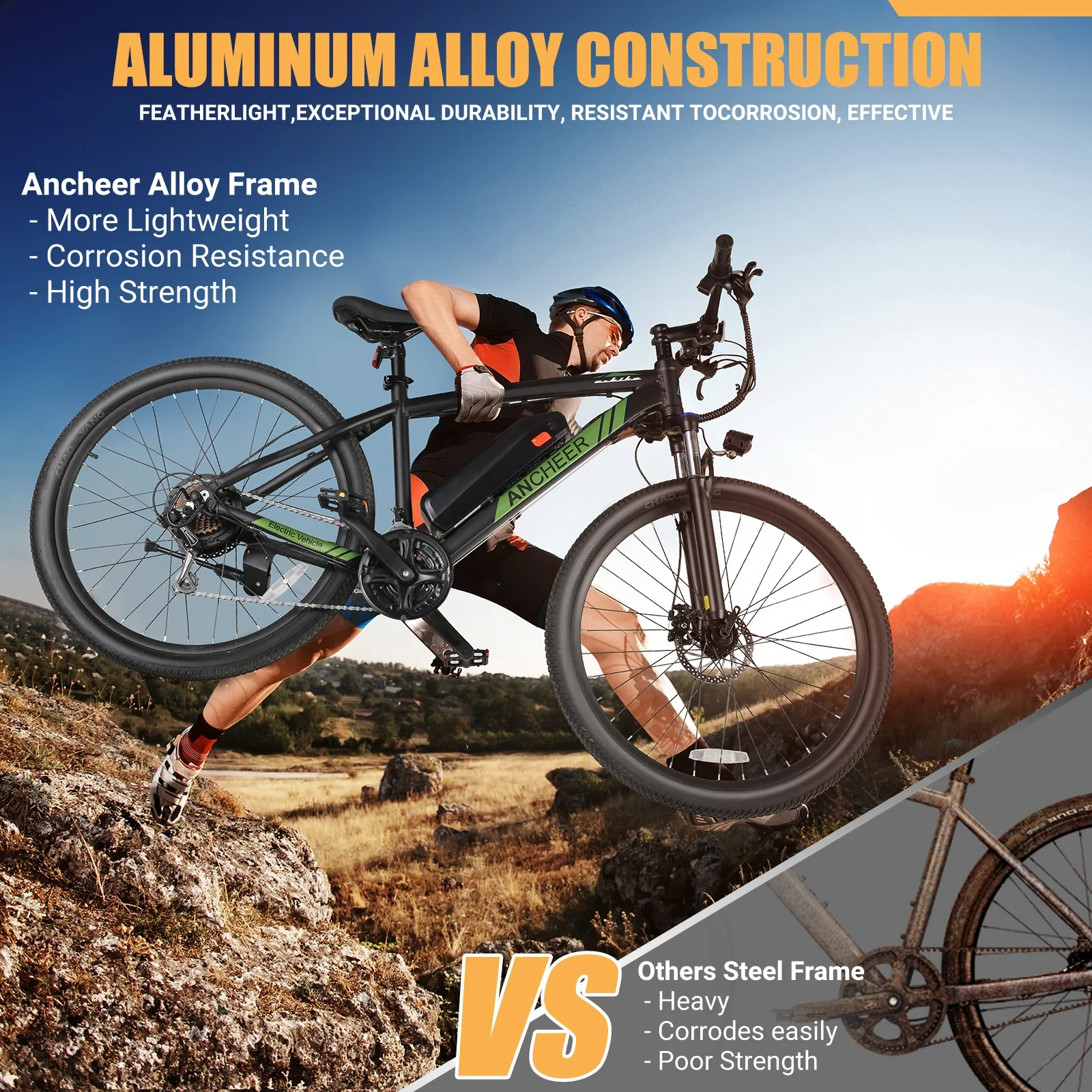 500W Electric Mountain Bike – 27.5", 48V 10.4Ah, Fast Charge - Image 8