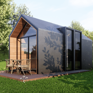 Modern Small Cabin House 10’X20’,Tiny House 3D Images & PDF Architectural Plan