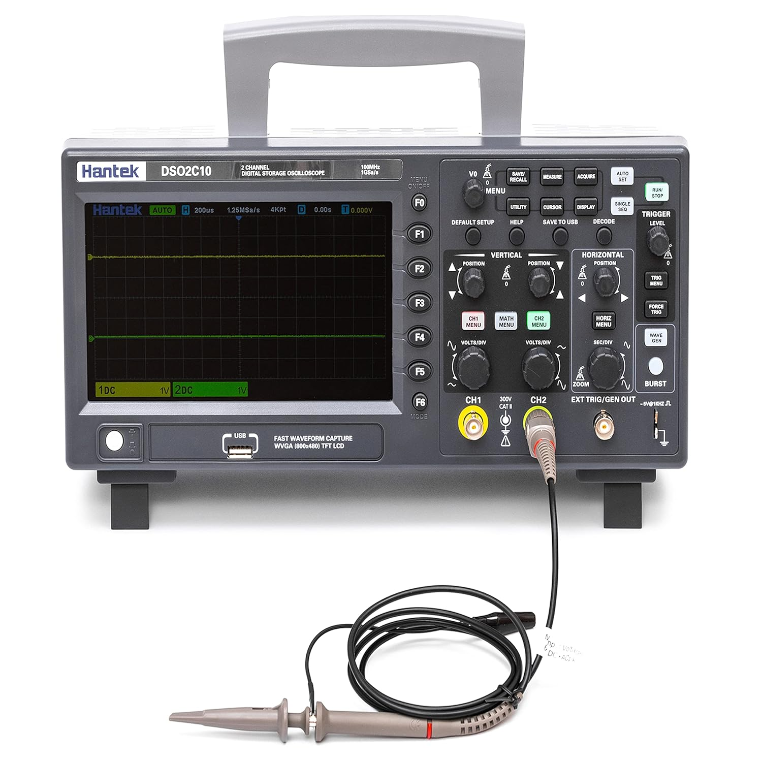 DSO2C10 Digital Oscilloscope, 100 MHz, Dual Channel - Image 2