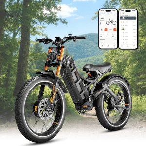 Eahora Romeo Pro 3/2 [2025 Latest] 50 Mph Electric Bike for Adults, 5000W Dual Motor Ebike, 60V 80Ah 250 Miles Long Range Electric Bike, 26”*4.0 Fat Tire Air Full Suspension Off-Road E-Bike