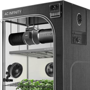 Advance Grow System PRO 4X4, 4-Plant Kit, Wifi-Integrated Grow Tent Kit, Automate Ventilation, Circulation, Schedule Full Spectrum Samsung LM301H EVO Bar LED Grow Light, 2000D Mylar Tent