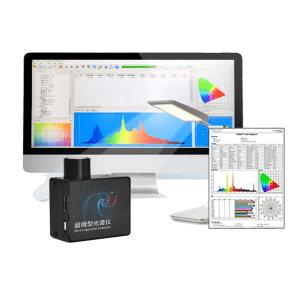 Mini Handheld Spectrometer & CRI Meter for LED Testing with PC Software