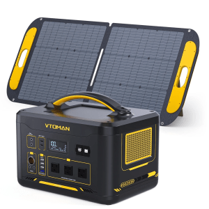1500W Portable Solar Generator – 828Wh LiFePO₄ with 110W Panel
