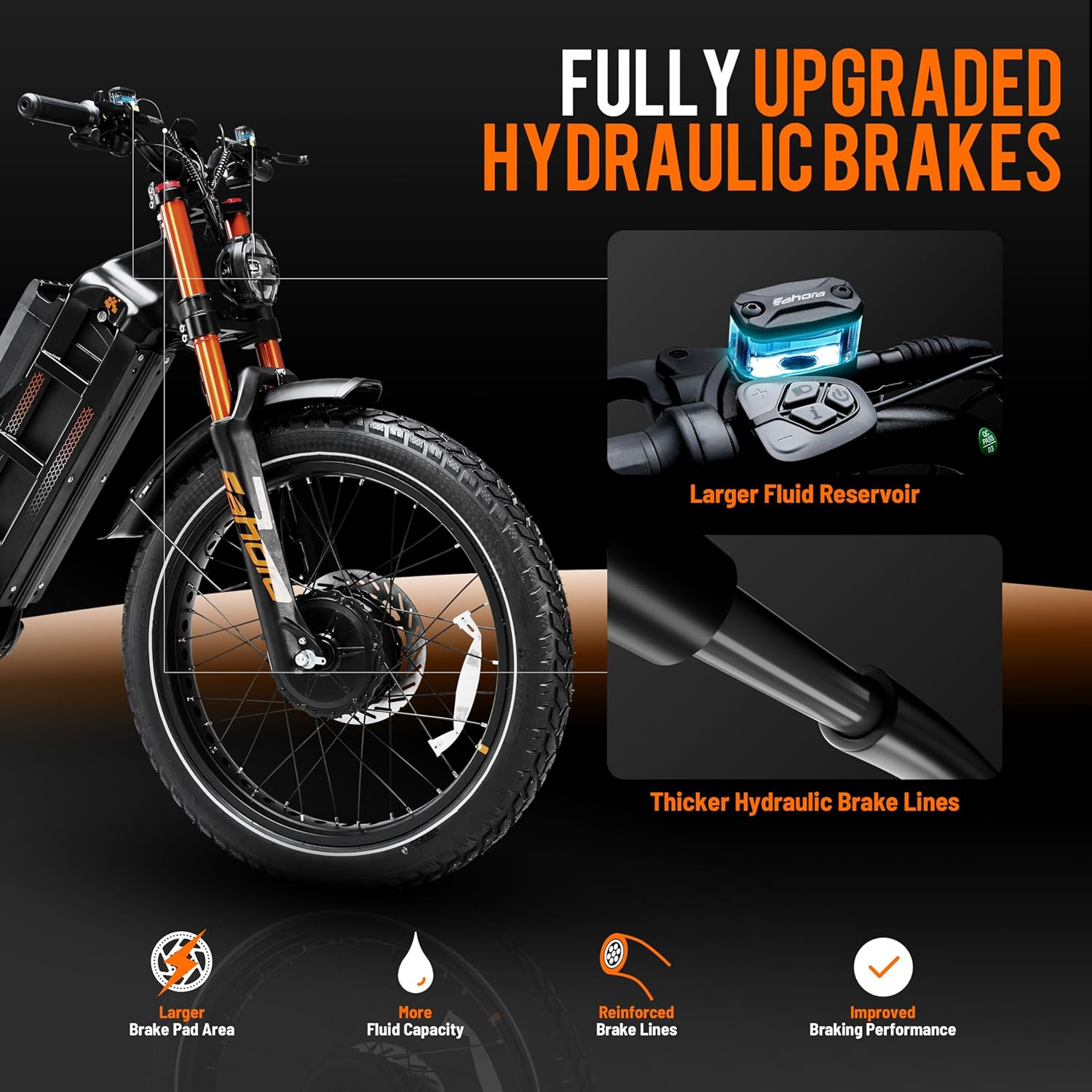 5000W Dual Motor Electric Bike – 60V 80Ah, 50mph, 250-Mile Range, 26×4 Fat Tires - Image 7