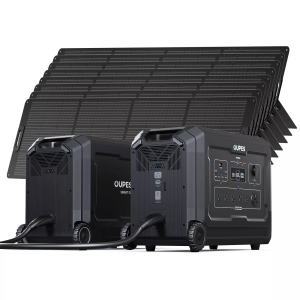 Mega 5 Power Station 4000W 5040Wh+8X240W Solar Panel+B5 Battery, 10.08Kwh Solar Generator