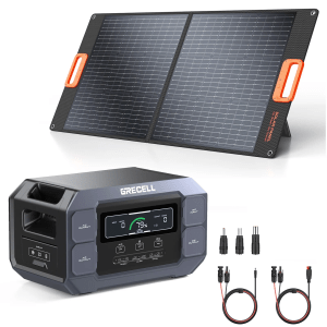 2200W Portable Solar Generator – LiFePO₄ with 100W Panel, Fast Charging, AC & PD Outputs