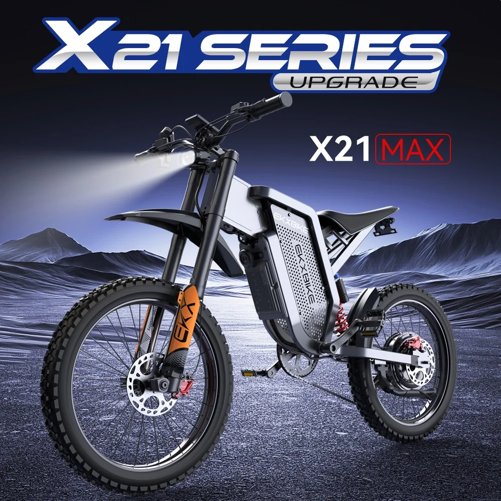 EKX X21 MAX Electric Mountain Dirt Bike3000W 45MPH 60V 30AH - Image 7