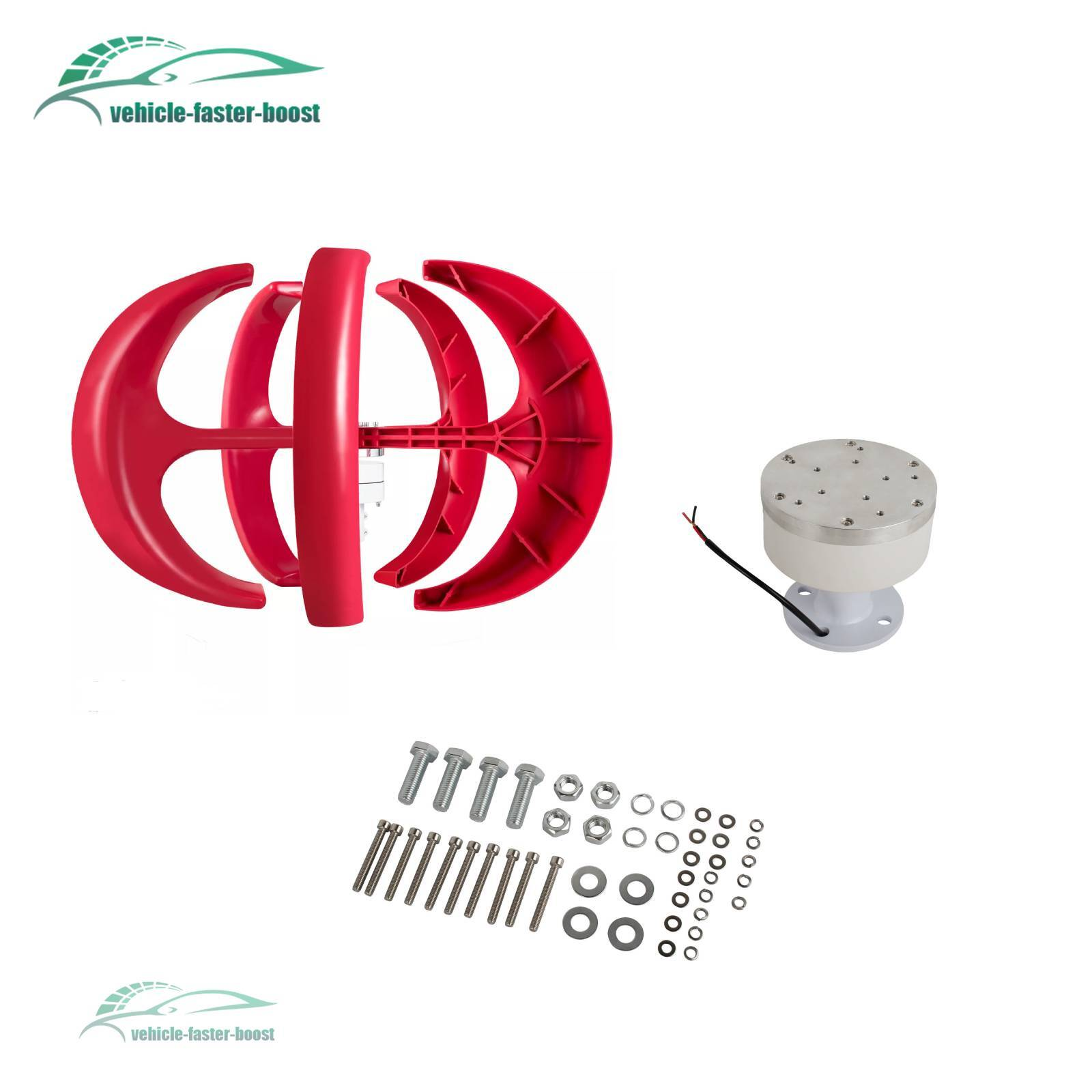 400W Wind Turbines Generator DC12V Vertical Axis Wind Turbines Generator Kit - Image 3