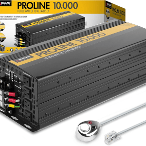 EL3748 12V 10000 Watt Power Inverter with Remote Control 20000 Watt Surge Peak Proline 12 Volt Power Converter for Home RV Camping Van Life off Grid