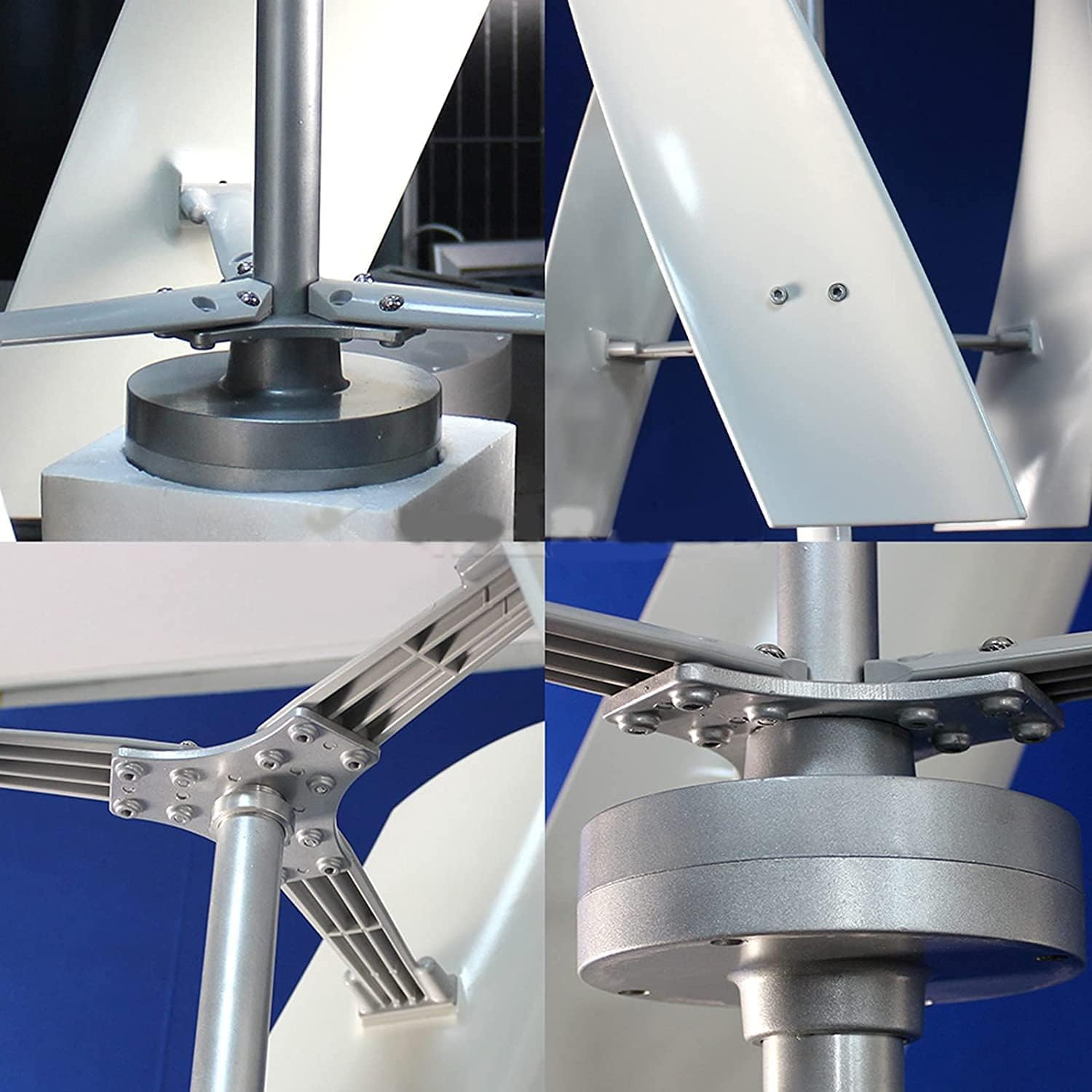 12000W Vertical Wind Turbine Wind Generator, Home Use Wind Turbines White 3 Blade with MPPT Charge Controller - Image 4