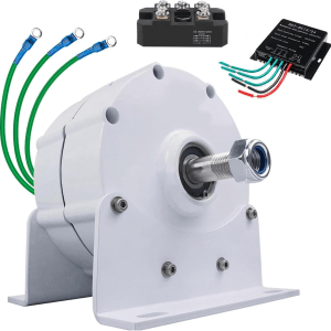 5000W,8000W,10000W,12000W Low RPM Permanent Magnet Generator,3 Phase Gearless Alternator 12V 24V 48V 120V 220V Ac Alternator Water Wind Turbine Generator with Rectifier 48V-12000W