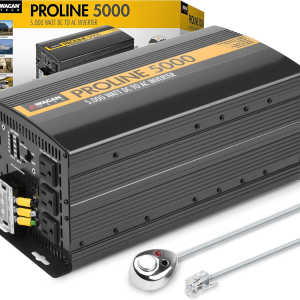 EL3744 12V 5000 Watt Power Inverter with Remote Control, 10000 Watt Surge Peak Proline Power Converter for Home RV Camping Van Life off Grid